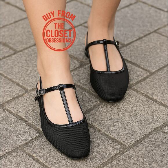 ZARA Blogger Fave!!! Slingback Flats NWT LAST ONE!!! 🖤 - Picture 3 of 16